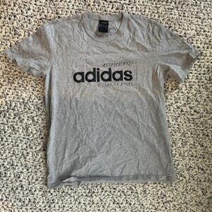 Medium Grey and Black Adidas Shirt